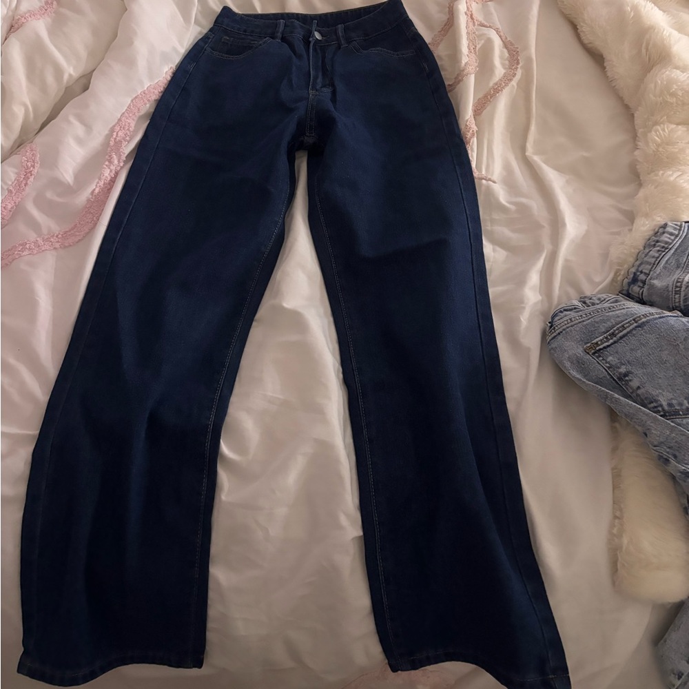 Elegant Navy Women's Flare Jeans